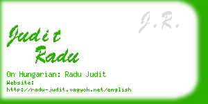 judit radu business card